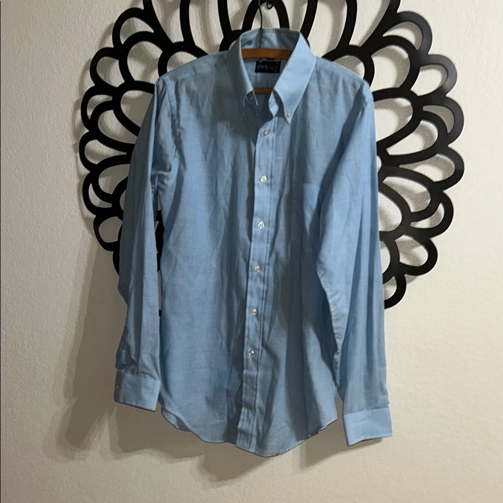 Men's blue Montreal vintage dress shirt size 15 1/2 34/35